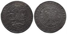 Mansfeld Friedeburg, Peter Ernst I., Christoph II. und Johann Hoyer III. 1558-1573, Reichstaler (24 Groschen) 1572