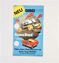 Corgi Toys, Originalplakat "James Bond Modelle"