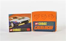 Corgi Toys, Werbe Display für Kataloge + Katalog