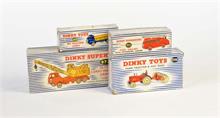 Dinky Toys, 4 Leerkartons 408, 955, 972 + 27AK