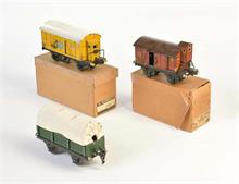 Märklin, Planenwagen, Bananenwagen + Güterwagen