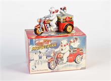 Fränklin Mint, Coca Cola Motortrike Eisbären auf Lastenmotorrad
