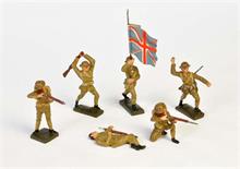 Lineol, 6 englische Soldaten