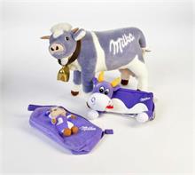Milka, Große Kuh + 2 Taschen