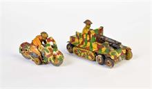 Modern Toys u.a., Militärmotorrad + Panzer