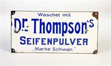 Emailleschild "Dr. Thompson's Seifenpulver"