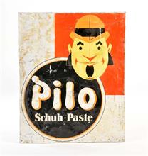 Werbeschild "Pilo Schuh Paste"