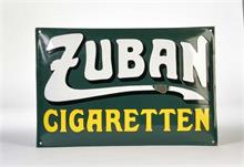 Emailleschild "Zuban Cigaretten"