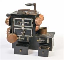Puppenherd "Kochmaschine" um 1820