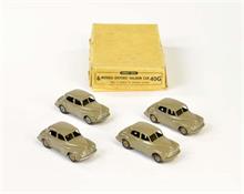 Dinky Toys, Händlerpackung 4x Morris Oxford Saloon Car 40G