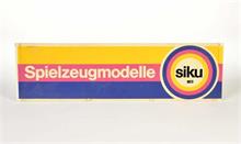 Werbeschild "Siku Spielzeugmodelle"