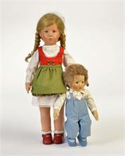 Käthe Kruse Puppe von 1973 + Hanne Kruse Modell