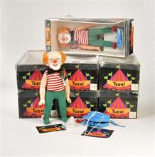 Schildkröt, 8x Clown Puppen "Turni"
