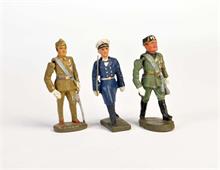 Lineol, Elastolin, Franco + Mussolini + Marine Offizier