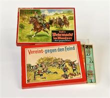 Hausser, Klee: 2 Spiele "Vereint gegen den Feind" + "Unsere Wehrmacht im Manöver"