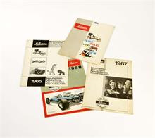 4 Schuco Kataloge 1965-1968
