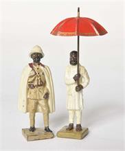 Lineol, Haile Selassie mit Schirmträger