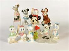 12 Disney Figuren aus Porzellan