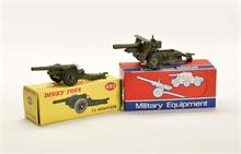 Dinky Toys, Haubitze + Crescent Artilleriegeschütz