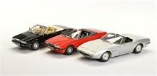 Minichamps, 2x Maserati Biturbo Spyder + Maserati Ghibli 1969-73
