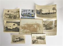 Automobilia, 8 original Fotos + 1 Postkarte