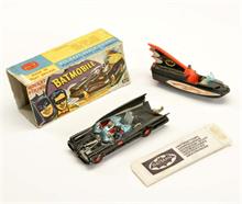 Corgi Toys, Batmobile + Batboat