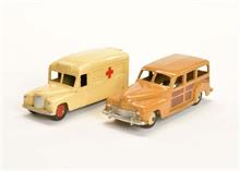 Dinky Toys, Daimler Ambulance + Woody