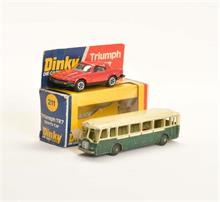Dinky Toys, Triumph TR7 Sportscar + Autobus