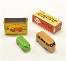 Micro Bus + Miniature Vehicles, 2x VW Bus