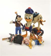 Steiff u.a., 5 Disney Figuren, 2x Marionette