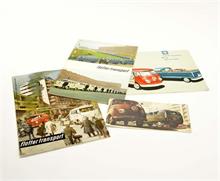 VW, 4 Transporter Broschüren 60er Jahre