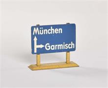 Autobahnschild "München-Garmisch"