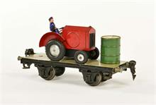 Märklin, Plattformwagen mit Traktor + Ölfass
