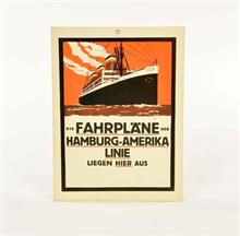 Werbepappe "Hamburg Amerika Linie"