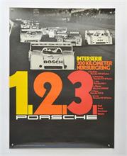 Porsche, Plakat "Interserie 300 km Nürburgring" 80er Jahre