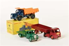 Dinky Toys, Berliet LKW, Fordson + Hindle Smart Helecs