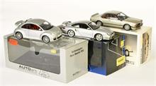 Autoart, BMW 635 CSi, VW New Beetle + Porsche 911