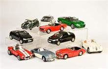 Norev, Kyosho u.a., 10 Modellautos (Jaguar, Triumph u.a.)