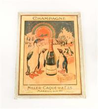 Werbeplakat "Miller-Caque Fils Champagner"