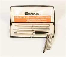 Parker, Füller, Kugelschreiber + Drehbleistift