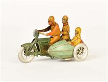 Meier, Triumph Penny Toy Motorrad mit Beiwagen