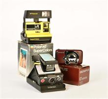 Polaroid, Olympus, 3 Kameras