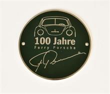 Plakette "100 Jahre Ferry Porsche"