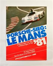 Plakat "Porsche Sieg Le Mans 81"