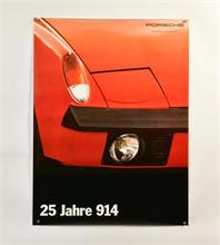 Plakat "Porsche 914 -  25 Jahre"