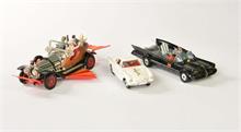 Corgi Toys, Batmobile, Chitty Chitty Bang Bang + The Saints Volvo P 1800