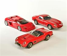 3 Ferrari Handarbeitsmodelle