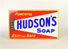 Emailleschild "Hudson's Soap"