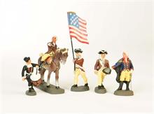 Elastolin, Washington + 4 Amerikanische Soldaten