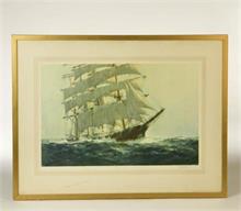 Schiffsbild (60x42 cm) + Gemälde (93x71 cm)